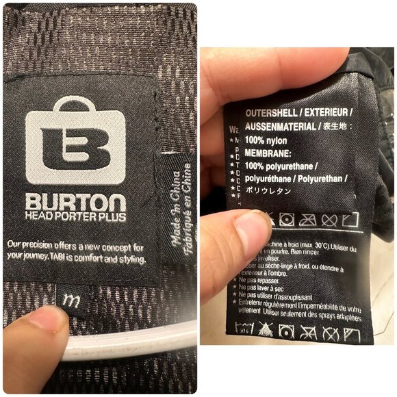 Burton Head Porter Plus Utility Jacket Men Medium Black Nylon Pocket Snow Winter - Picture 3 of 16